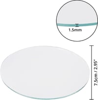 BELLE VOUS 50 db kerek fali tükör üveg lapka 7,5 cm dekorációhoz nappaliba és hálószobába 2