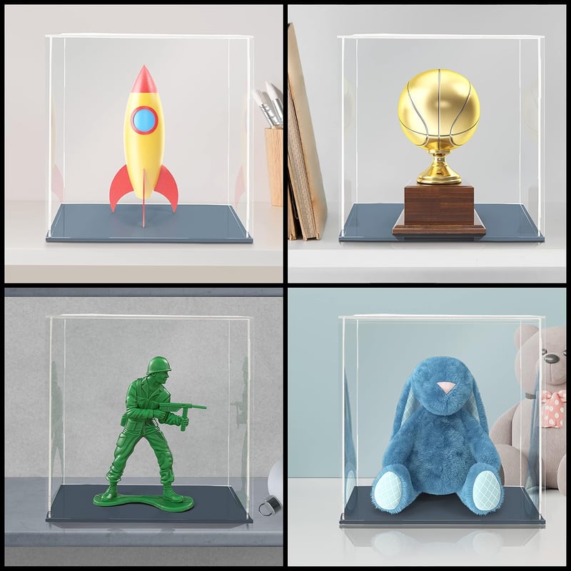 Belle Vous átlátszó akril vitrin szett 20x20x20 cm plexiglass tárolódoboz