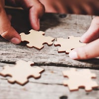 BELLE VOUS Fa Puzzle Üres 100 db Festéshez DIY Kézműves Esküvői Vendégkönyv 5