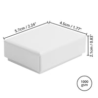 Belle Vous Fehér Kraft Ajándék Doboz Ékszer Csomagoláshoz 25db - Pamut Betéttel 2