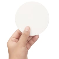 Belle Vous Okrugli bijeli keramički podmetači (12 komada) 10,2 cm – Neglazirane pločice za podmetače s podlogom od pluta – Podmetači za posude, čaše, šalice, za oslikavanje, akril i mozaik 3