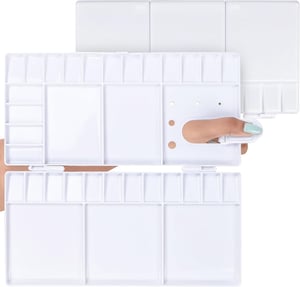 Belle Vous sklopiva slikarska paleta s 33 udubljenja, bijela – 2 kom.