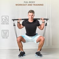 Belle Vous Pilates Rúd Készlet 4 Ellenállásos Szalaggal - Otthoni Edzéshez 6