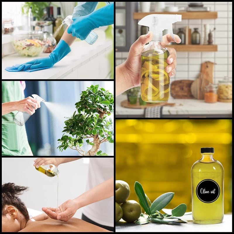 BELLE VOUS Üres Utántölthető Tiszta Spray Palack 3 db 250 ml Aromaterápia