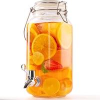 Belle Vous üveg italadagoló csappal 2,5 L - retro ital diszpenzér 1