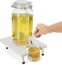 Belle Vous üveg italadagoló csappal 2,5 L - retro ital diszpenzér 3