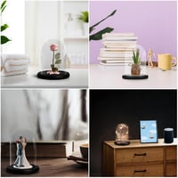 Belle Vous üvegharang fekete fa talppal 9,7 cm dekoráció 6