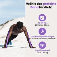 BeMaxx Fitness odporová guma na zhyby a cvičenie – asistenčná guma na zhyby pre domácu posilňovňu, kalisteniku a posilňovanie 2
