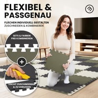 Covoraș de protecție pentru podea BeMaxx Fitness - Saltea pentru sport și gimnastică, covoraș tip puzzle pentru yoga, bandă de alergare, garaj și piscină 4