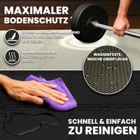 Covoraș de protecție pentru podea BeMaxx Fitness - Saltea pentru sport și gimnastică, covoraș tip puzzle pentru yoga, bandă de alergare, garaj și piscină 7