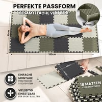 Covoraș de protecție pentru podea BeMaxx Fitness - Saltea pentru sport și gimnastică, covoraș tip puzzle pentru yoga, bandă de alergare, garaj și piscină 2