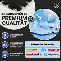 BeMaxx Súprava ochranných podložiek - Puzzle fitness podložka na cvičenie, jogu, do posilňovne, gymnastiky, pod bežecký pás, do garáže - Skladateľná podložka na cvičenie 5
