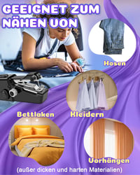 Bemkuufgli Kézi Varrógép Kezdőknek - Hordozható Mini Varrógép Kiegészítőkkel, Sátor, Függöny, Ruha, Táska Varrásához, Otthoni Használatra 6