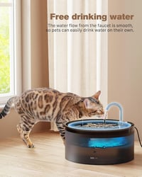 BEMOONY 3.2L Macska Ivófontána LED Világítással, 6+3 Szűrővel, Több Macskához - Cat Fountain + Filter 6 + Sponges 3 7