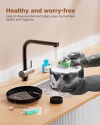 BEMOONY 3.2L Macska Ivófontána LED Világítással, 6+3 Szűrővel, Több Macskához - Cat Fountain + Filter 6 + Sponges 3 9
