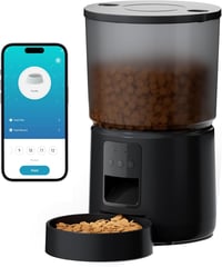 BEMOONY 5L WiFi Macskaeledető Automatikus Etető App Vezérléssel Hangfelvétellel 1