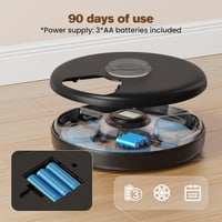 BEMOONY Automata Macska Etetőgép Nedves Táplálékhoz, Hűtőfunkciós Vezeték Nélküli Időzítős Pet Adagoló Kutyáknak Macskáknak Elemmel 7