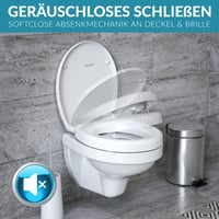 BENAVITA WC sedadlo so zvýšenou polohou 5 cm z duroplastu – toaletný nadstavec s montážou zospodu 3