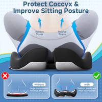 Benazcap X Large Ergonomikus Gél Ülőpárna Irodai és Gamer Székhez 4