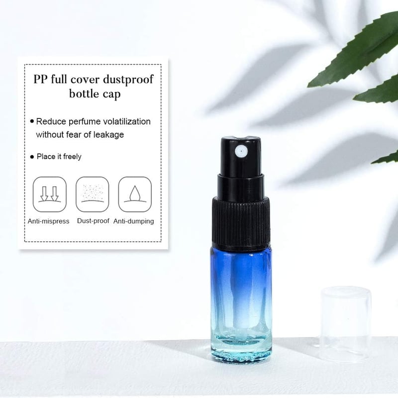 BENECREAT 10 db 5 ml Üveges Spray Palack Szórófejes Kozmetikai Parfüm Diszpenzerre - Spray Bottle, Glass
