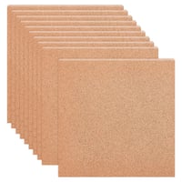 Set 10 plăci de plută BENECREAT, 300x300 mm, grosime 2 mm, suport din plută maro-nisipiu, pentru avizier, decorațiuni de perete și proiecte DIY de artizanat 1