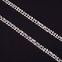 BENECREAT 2 Yard Kristály Strassz Lánc Ezüst Alappal Esküvői Díszítéshez és Kézműves Projektekhez - silver colours 3