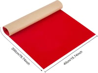 BENECREAT 200x40 cm Öntapadós Vörös Bársony Fiók Betét Ékszer Tároláshoz 2