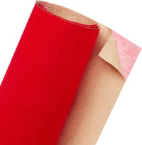 BENECREAT 200x40 cm Öntapadós Vörös Bársony Fiók Betét Ékszer Tároláshoz 1