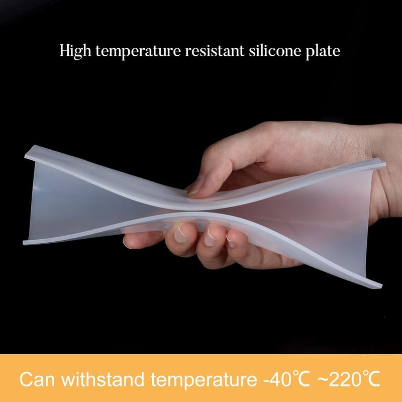 BENECREAT 2db Fehér Szilikon Gumi Tömítőlap 200x200x2mm Hőálló Tömítéshez