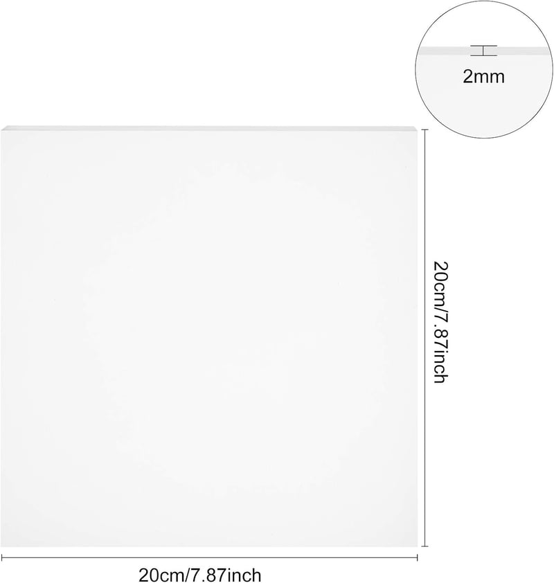 BENECREAT 2db Fehér Szilikon Gumi Tömítőlap 200x200x2mm Hőálló Tömítéshez
