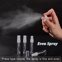 BENECREAT 30 db 5 ml üveg utazó parfüm spray palack szórófejes kozmetikai flakón - 5ml, Erase Cap 3