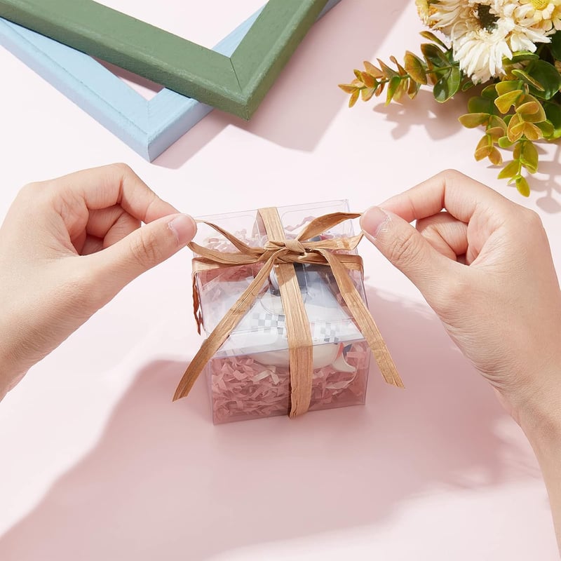 BENECREAT 30 db átlátszó ajándékdoboz 7x7x7 cm ékszer tároláshoz és kiállításhoz