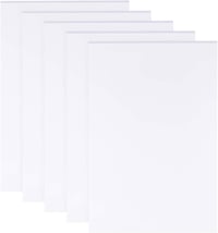 BENECREAT 5 db 3 mm-es fehér hablemez 30x20 cm poszter és modellezéshez - 3mm Dick, White 1