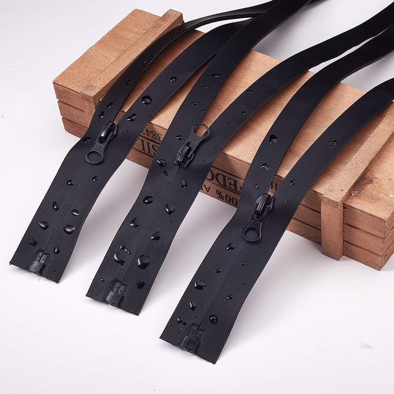 BENECREAT 5db 80cm Vízálló Nylon Cipzár Fekete Kabáthoz Kabáthoz Hátizsákhoz - 80cm, black