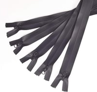 BENECREAT 5db 80cm Vízálló Nylon Cipzár Fekete Kabáthoz Kabáthoz Hátizsákhoz - 80cm, black 3
