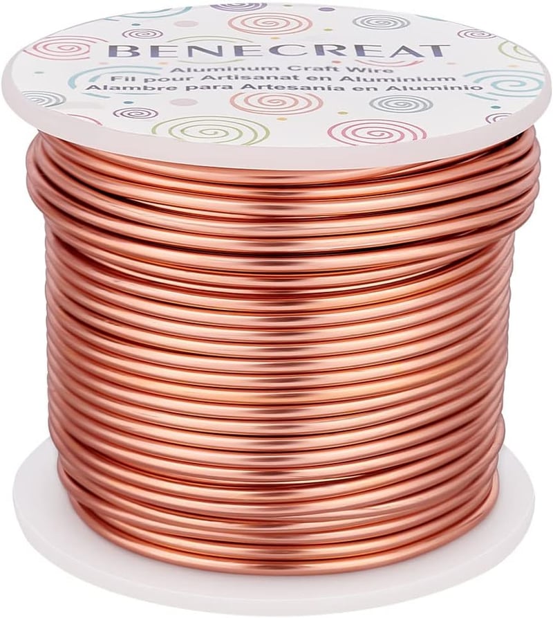 Benecreat Anodizált Alumínium Kézműves Drót 12-18 Gauge Ékszerkészítéshez