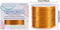 Benecreat Anodizált Alumínium Kézműves Drót 12-18 Gauge Ékszerkészítéshez 2