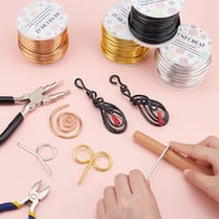 Benecreat Anodizált Alumínium Kézműves Drót 12-18 Gauge Ékszerkészítéshez 7