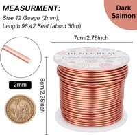 Benecreat Anodizált Alumínium Kézműves Drót 12-18 Gauge Ékszerkészítéshez 2