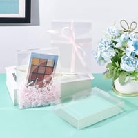 BENECREAT Átlátszó Ajándékdoboz 23x14cm Esküvői Bonbondoboz 30db - 30 stück (1er Pack), 15 x 11.5 x 2.5 cm 6