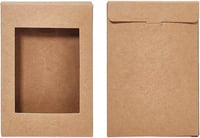 Benecreat Barna Kraft Ajándékdoboz Ablakos 12,5x8,5x1,5cm 30db 4
