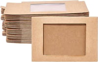 Benecreat Barna Kraft Ajándékdoboz Ablakos 12,5x8,5x1,5cm 30db 1