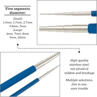 BENECREAT Dróthurok készítő eszköz szett - 2 mandrel + 6 az 1-ben csipesz ékszerkészítéshez - 3 Mm to 9.5 Mm 5