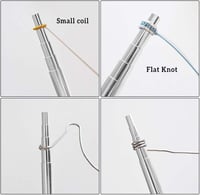 BENECREAT Dróthurok készítő eszköz szett - 2 mandrel + 6 az 1-ben csipesz ékszerkészítéshez - 3 Mm to 9.5 Mm 6