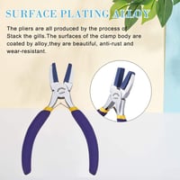 BENECREAT Dupla Nylon Fogú Lapos Orrú Fogó Ékszerkészítéshez Drótformázáshoz - Lila, Double Nylon Jaw Pliers (Blue Nylon) 5