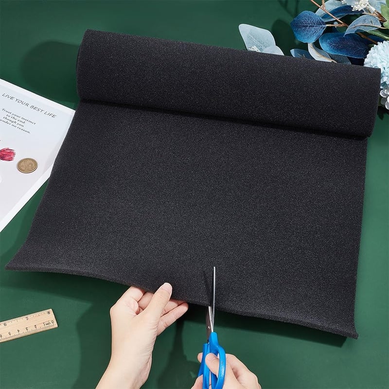 BENECREAT Légkondicionáló Szűrő 1,5m x 40cm - 6mm Vastag Aktív Szén Szűrőszivacs Lap Klímákhoz, Hordozható és Ablakos Készülékekhez