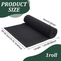 BENECREAT Légkondicionáló Szűrő 1,5m x 40cm - 6mm Vastag Aktív Szén Szűrőszivacs Lap Klímákhoz, Hordozható és Ablakos Készülékekhez 2