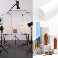 BENECREAT Matt Fehér PVC Fotó Háttér 100x40 cm - Termékfotózáshoz, Stúdiófelvételekhez, Videókészítéshez 6