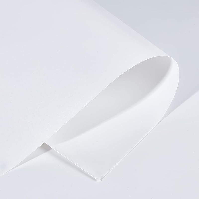 BENECREAT Matt Fehér PVC Fotó Háttér 100x40 cm - Termékfotózáshoz, Stúdiófelvételekhez, Videókészítéshez