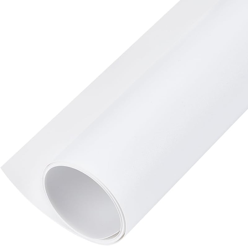 BENECREAT Matt Fehér PVC Fotó Háttér 100x40 cm - Termékfotózáshoz, Stúdiófelvételekhez, Videókészítéshez